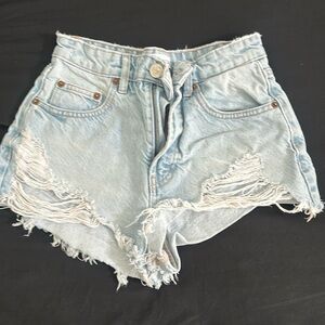 Light blue wash size 34 Zara jeans shorts